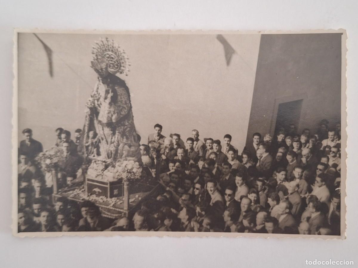 Postales: FOTOGRAFIA TARJETA POSTAL VIRGEN DESAMPARADOS PROCECION EN UN PUEBLO DE VALENCIA RV 3018