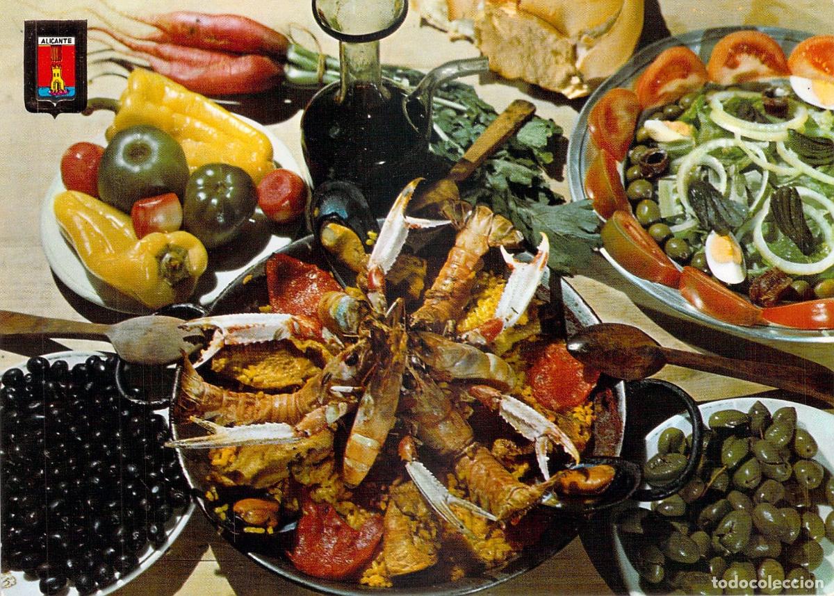 Postales: Postal de Paella Alicantina - Gastronom&iacute;a Tradicional Espa&ntilde;ola