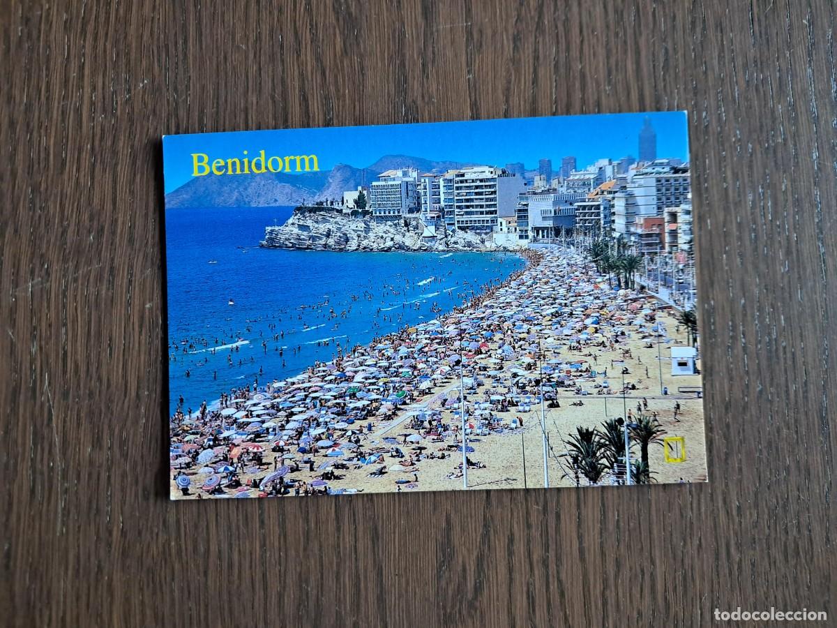 Postales: postal de Espa&ntilde;a, playa de Levante, Benidorm. Costa Blanca, a&ntilde;o 1998.