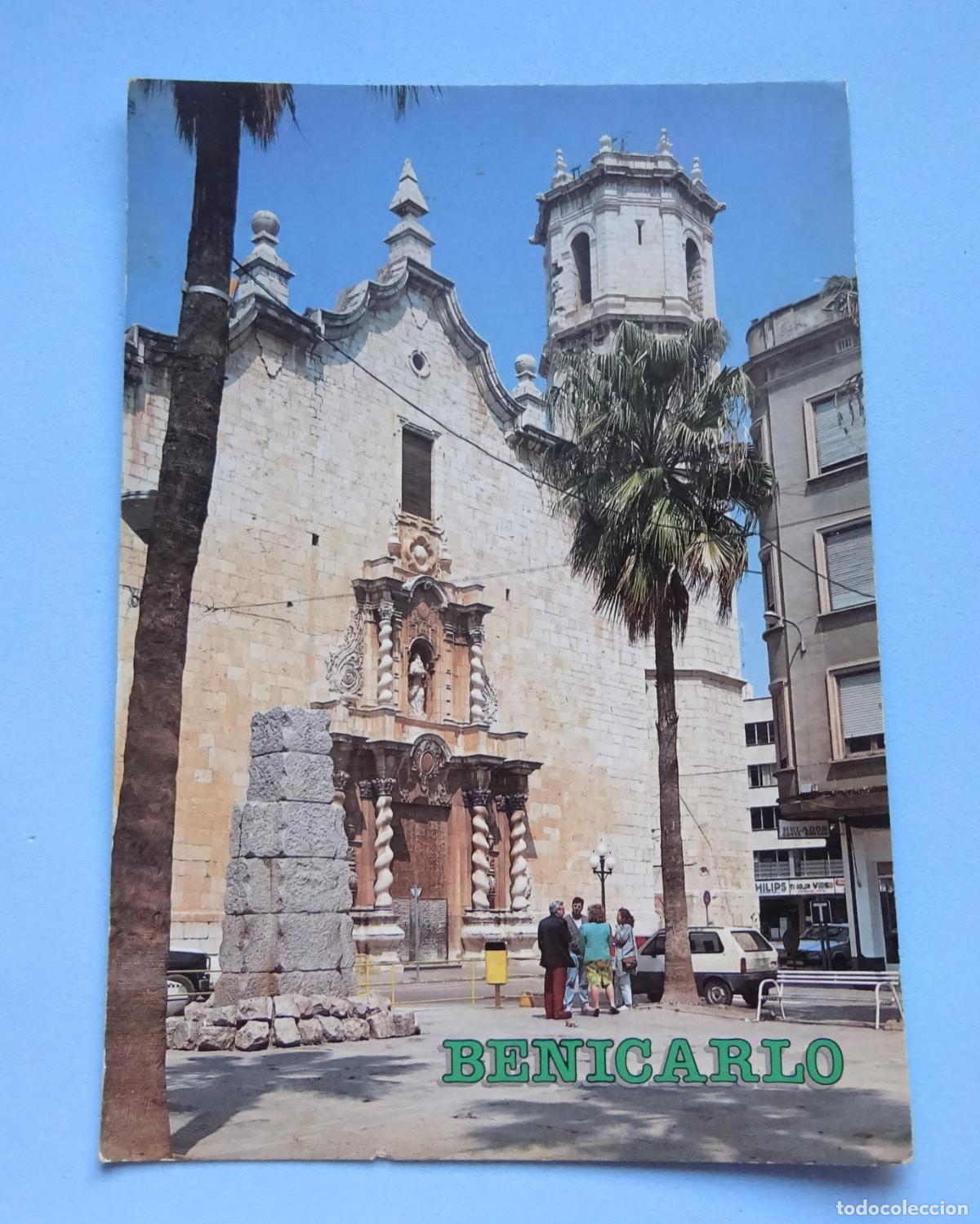 Postales: POSTAL IGLESIA. BENICARL&Oacute; - COSTA DE AZAHAR. DOS + DOS N&ordm; 81. SEAT PANDA