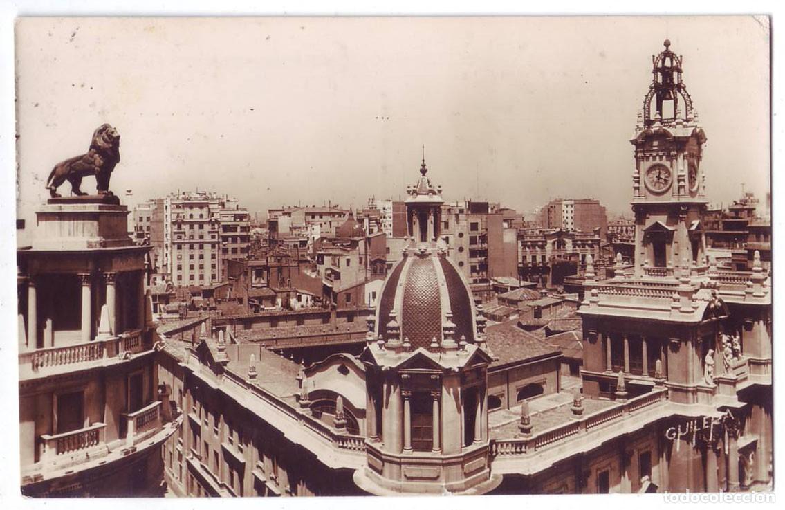 Postales: Valencia: Vista parcial. Exclusivas J.D.P. / Guilera. Circulada (A&ntilde;os 50)
