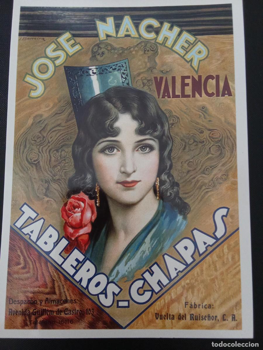 Postales: Postal Jos&eacute; Nacher Valencia - Tableros chapas Retrato