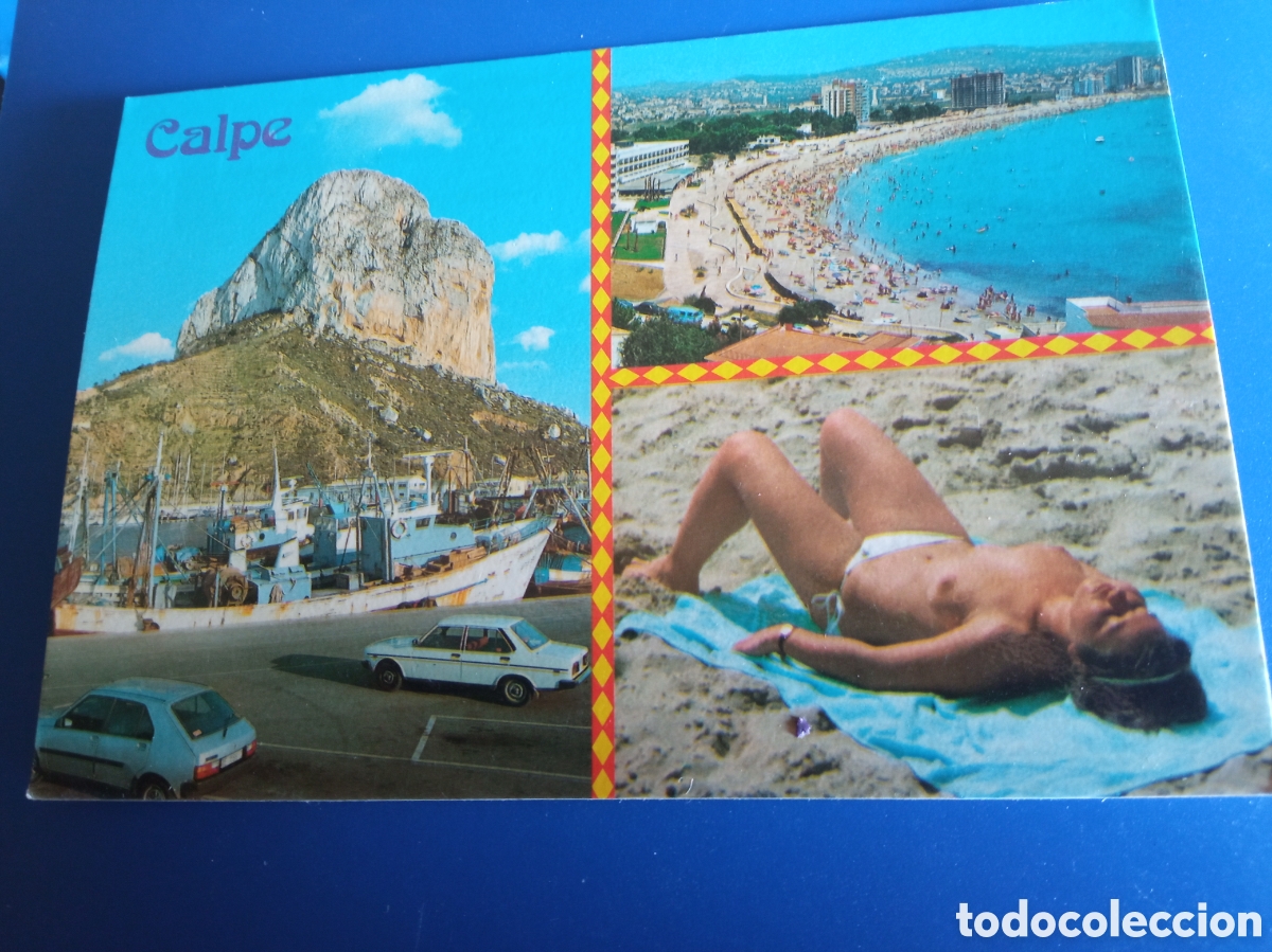 Postales: Antigua postal fotogr&aacute;fica Calpe (Alicante), Vistas diversas, 1983