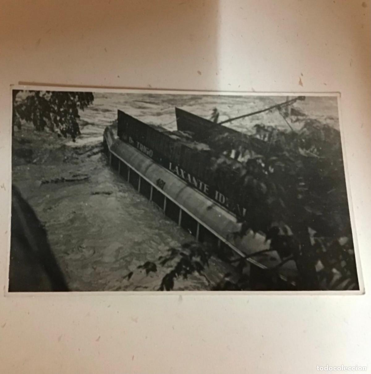 Postales: TRANVIA ARRASTRADO POR EL AGUA, POSTAL A&Ntilde;OS 60