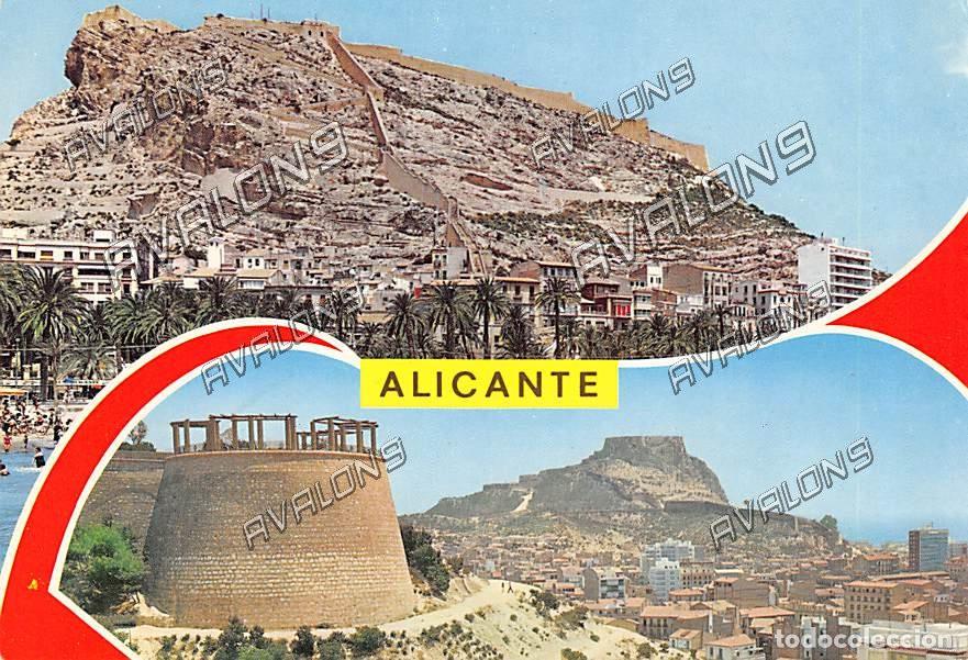 Postales: Castillo de Santa B&aacute;rbara (Alicante) - Sin Circular - A&ntilde;os 60