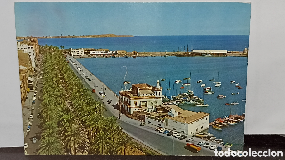 Postales: Alicante explanada de Espa&ntilde;a y puerto