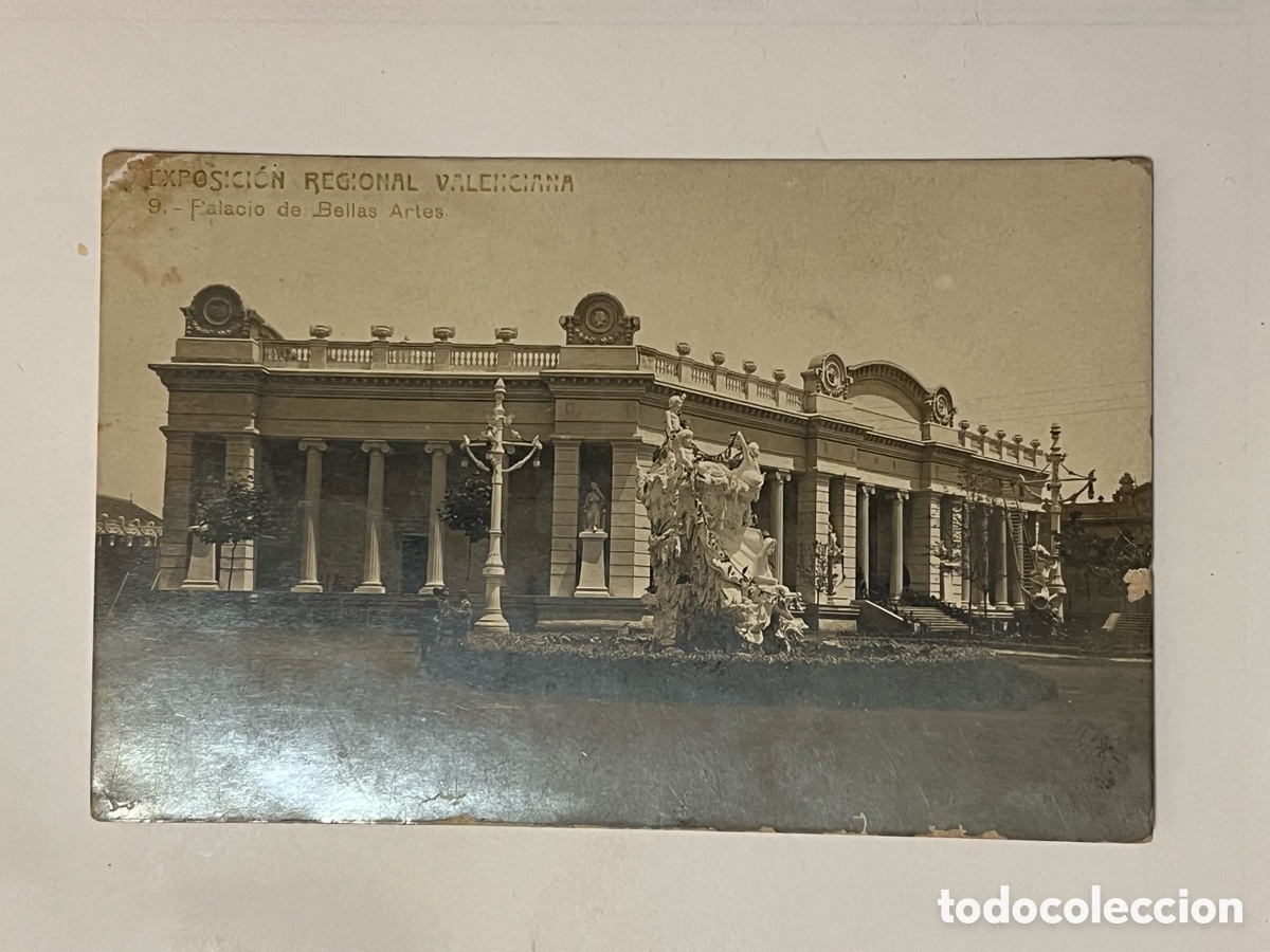 Postales: EXPOSICI&Oacute;N REGIONAL VALENCIANA. Postal No.9, Palacio de Bellas Artes. Edic., F.C (a.1909) circulada