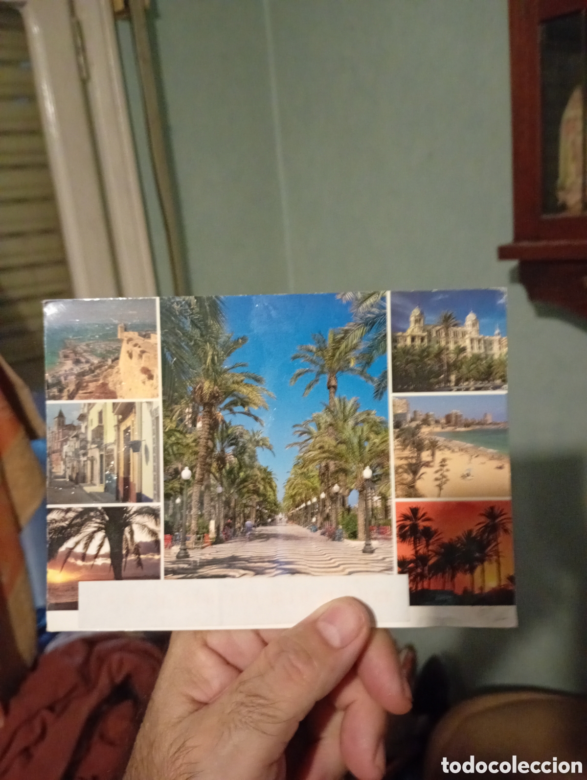 Postales: Postal Alicante mandada desde Estados Unidos