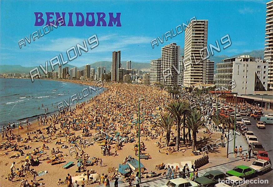 Postales: Playa Levante desde Rinc&oacute;n Loix en Benidorm (Alicante) - Sin Circular - A&ntilde;os 70 u 80