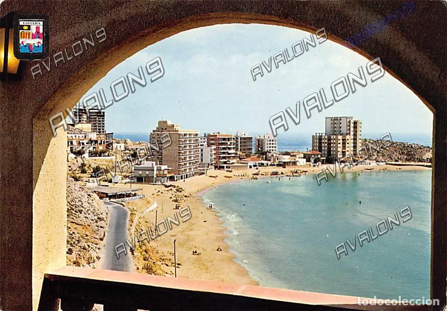 Postales: Playa y Faro de Cullera (Valencia) - Escrita, a&ntilde;os 60 o 70