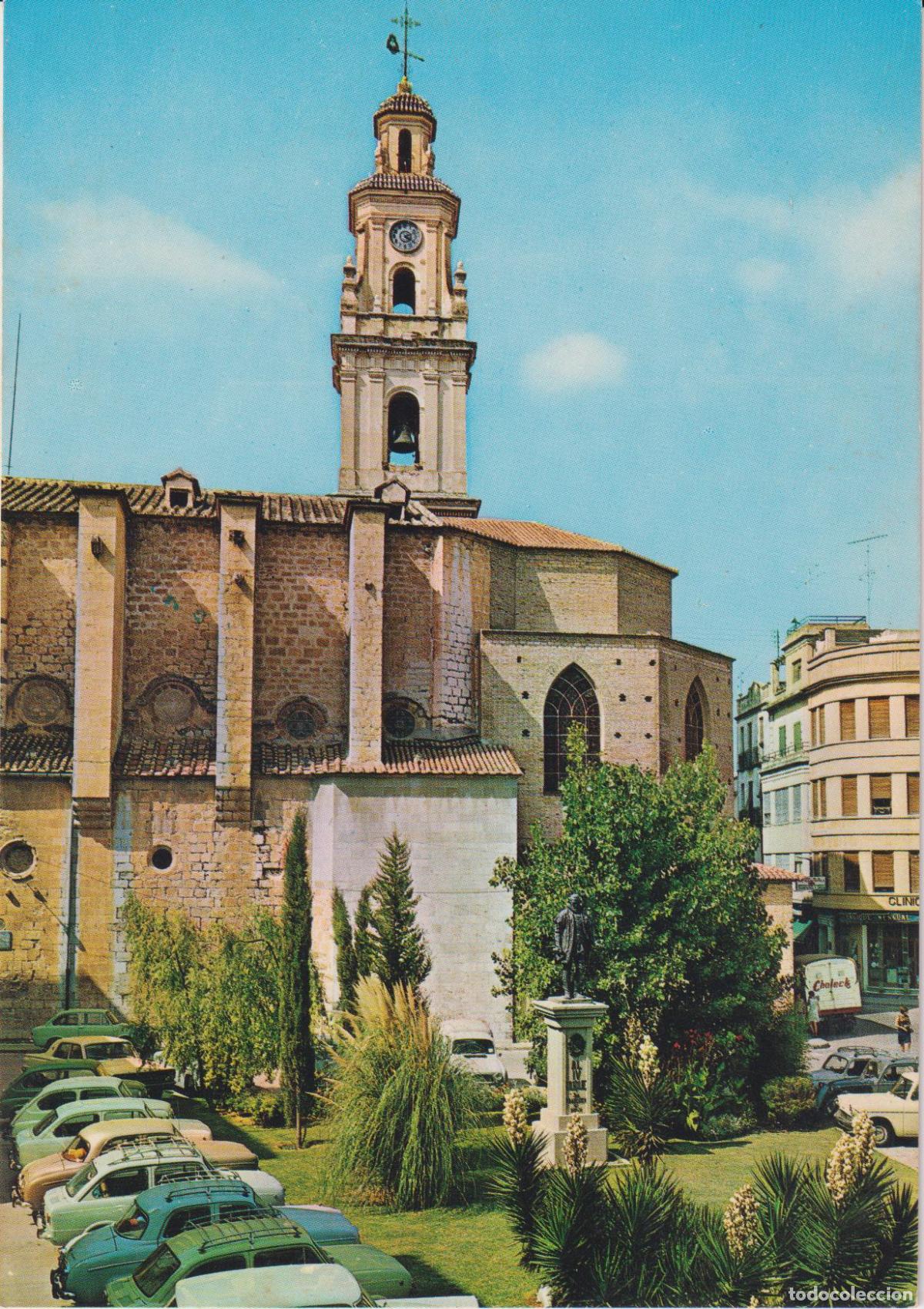 Postales: GANDIA (VALENCIA) PLAZA DEL CAUDILLO Y COLEGIATA - GARCIA GARRABELLA N&ordm;55 - S/C