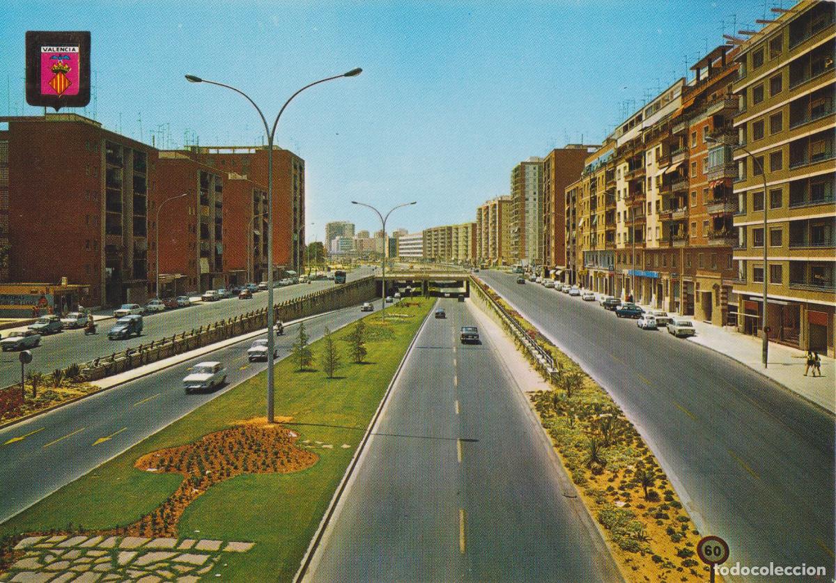 Postales: VALENCIA, AVENIDA DEL CID - ESCUDO DE ORO N&ordm;1282 - S/C