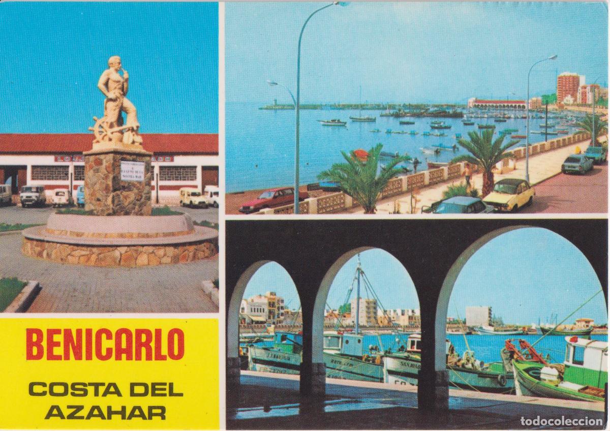 Postales: BENICARLO (CASTELLON) COSTA DEL AZAHAR, VARIOS ASPECTOS - A.CAMPA&Ntilde;A N&ordm;64134 - CIRCULADA