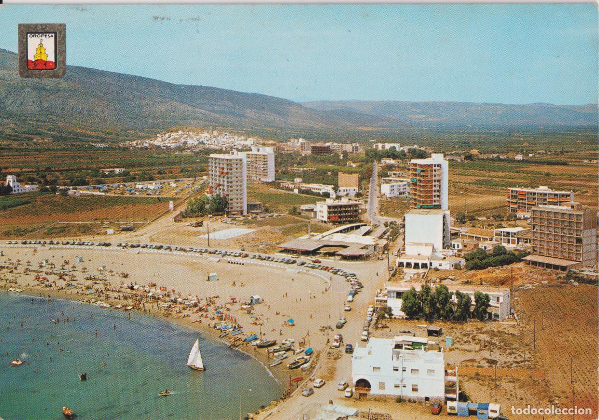 Postales: OROPESA DEL MAR (CASTELLON) VISTA GENERAL - ESCUDO DE ORO N&ordm;55 - CIRCULADA