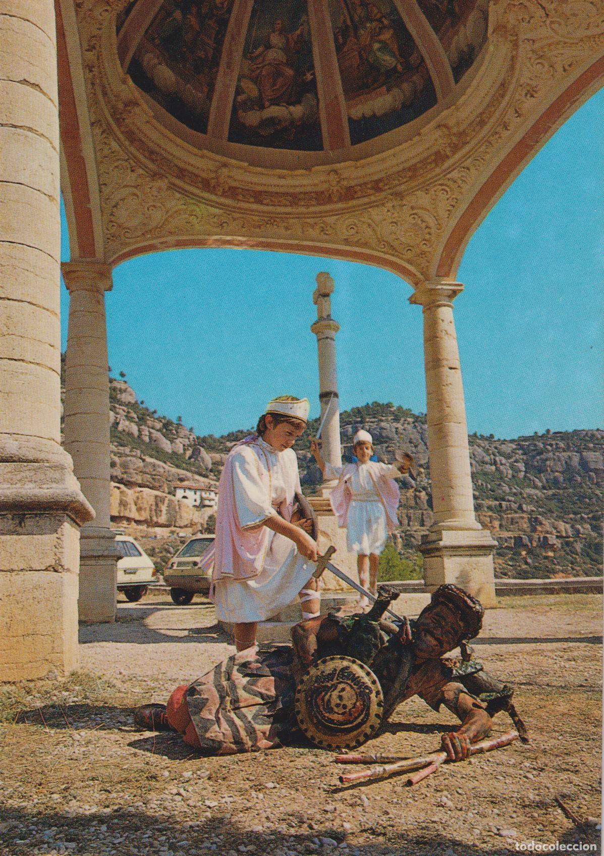 Postales: ZORITA DEL MAESTRAZGO (CASTELLON) LUCHA DEL ANGEL Y EL DEMONIO - JDP 8-9-76 - ESCRITA