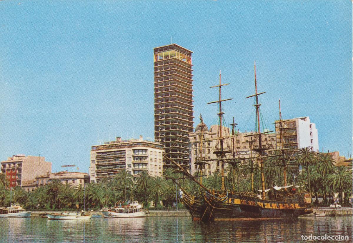 Postales: ALICANTE, PUERTO VISTA PARCIAL - EDICIONES JUQUEMO N&ordm;3 - S/C