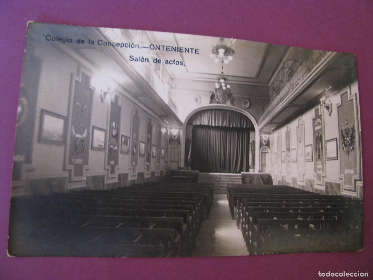 Postales: POSTAL FOTOGRAFICA DE ONTENIENTE. SALON DE ACTOS. ED. NACHER