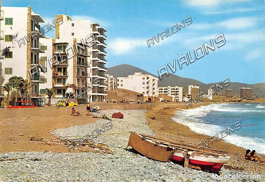 Postales: Playa Calle del Mar en Campello (Alicante) - Circulada con sello - 1974