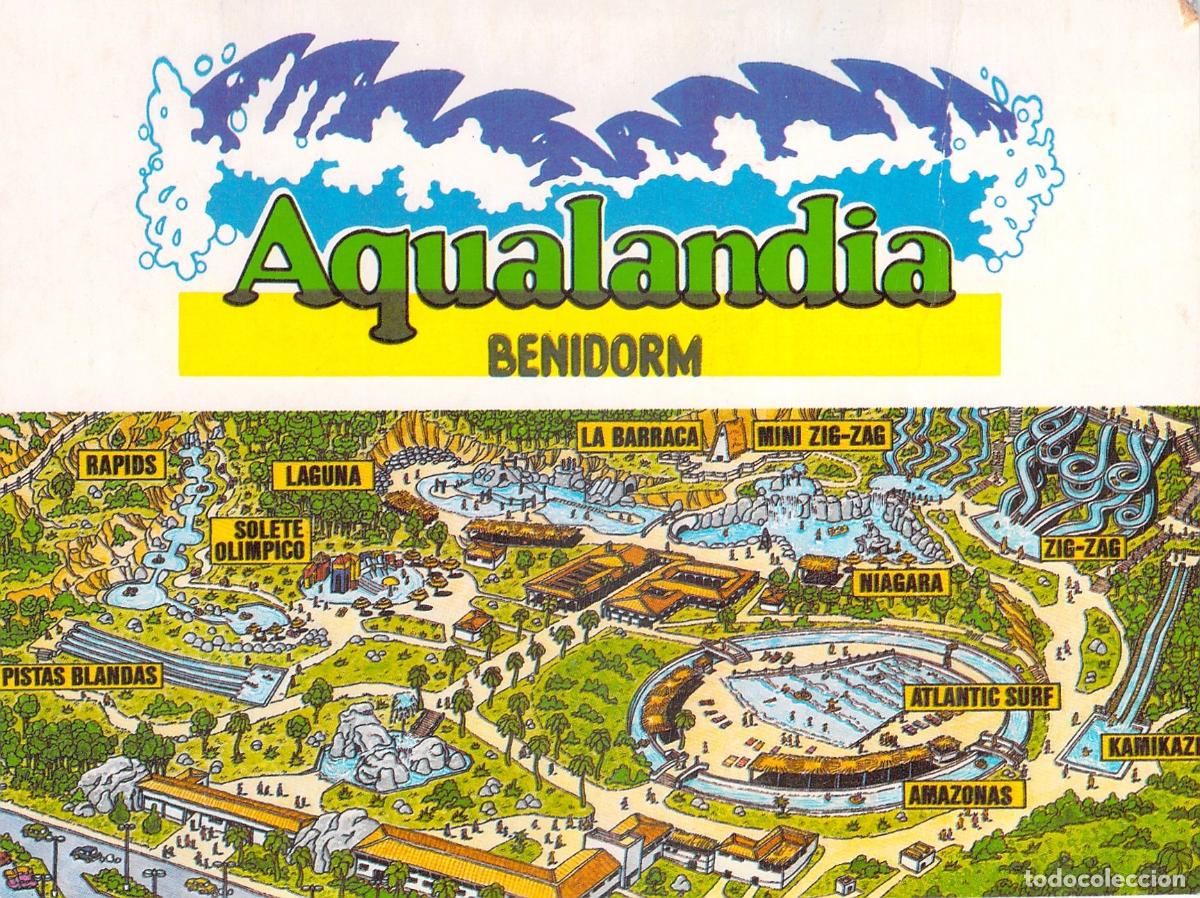 Postales: Postal de Aqualandia Parque de Atracciones Acu&aacute;ticas en Benidorm