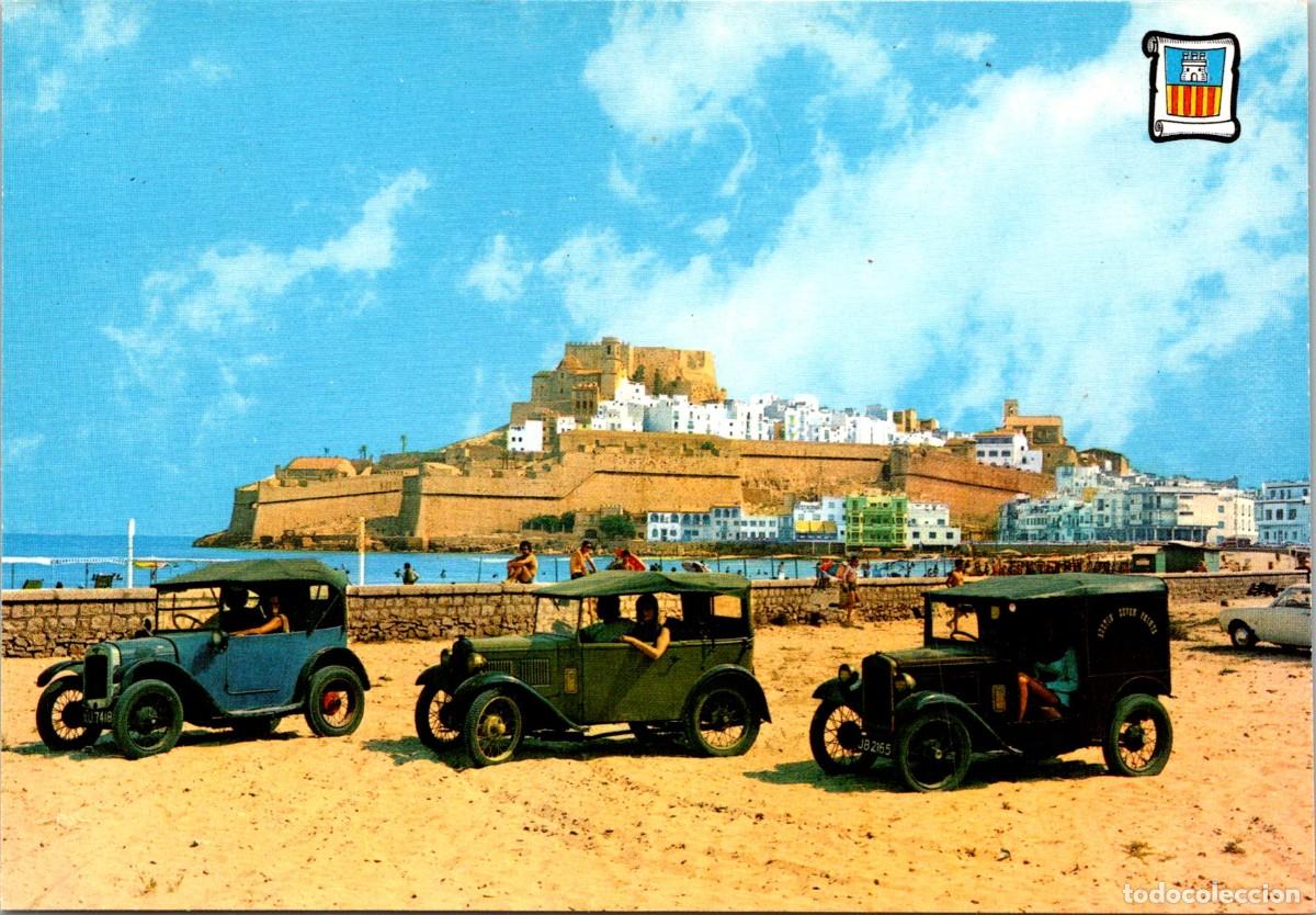 Postales: Pe&ntilde;&iacute;scola - Detalle Playero - Pergamino 3599 - 149x104mm - Coches de &Eacute;poca