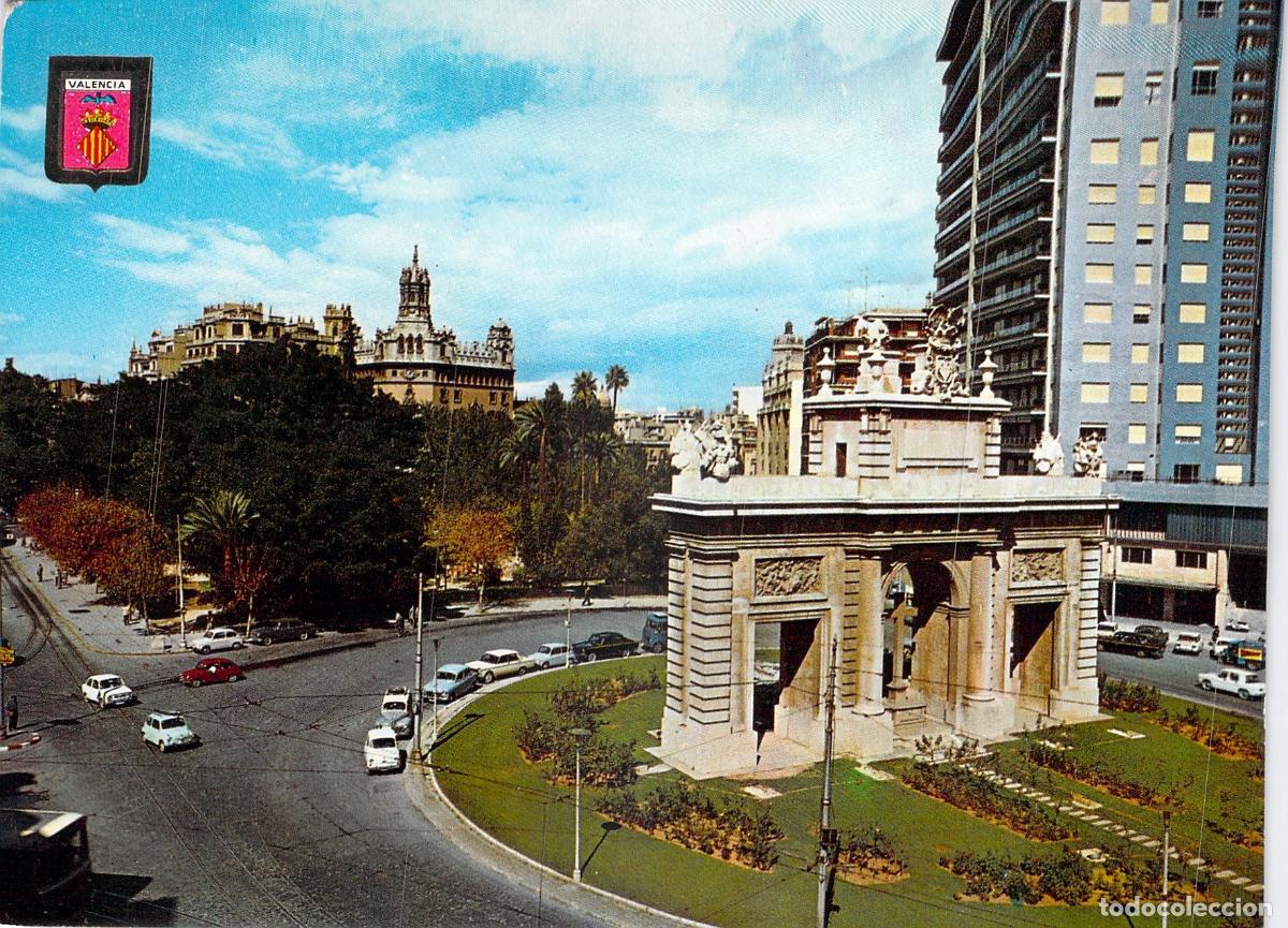 Postales: Postal de la Plaza Marqu&eacute;s de Estella en Valencia