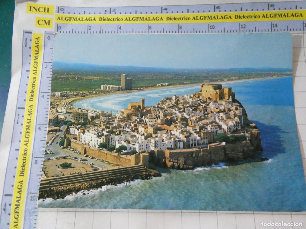 Postales: POSTAL DE CASTELL&Oacute;N. A&Ntilde;O 1972. PE&Ntilde;&Iacute;SCOLA VISTA GENERAL. 6415 KOLORHAM 3130