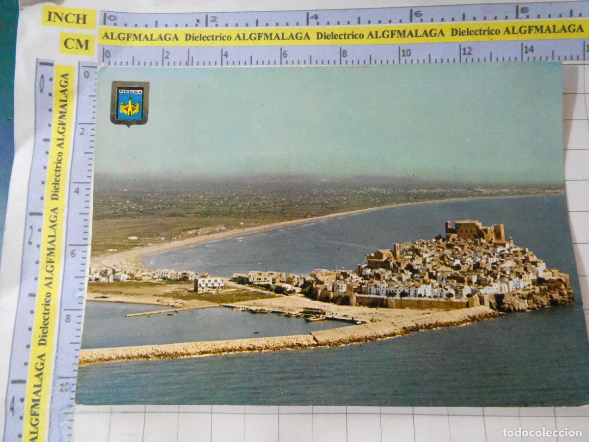 Postales: POSTAL DE CASTELL&Oacute;N. A&Ntilde;O 1963. PE&Ntilde;&Iacute;SCOLA VISTA GENERAL. 9 COMAS 3131