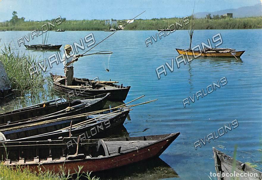 Postales: El estany, zona pisc&iacute;cola en Cullera (Valencia) - Sin Circular - A&ntilde;os 60 o 70