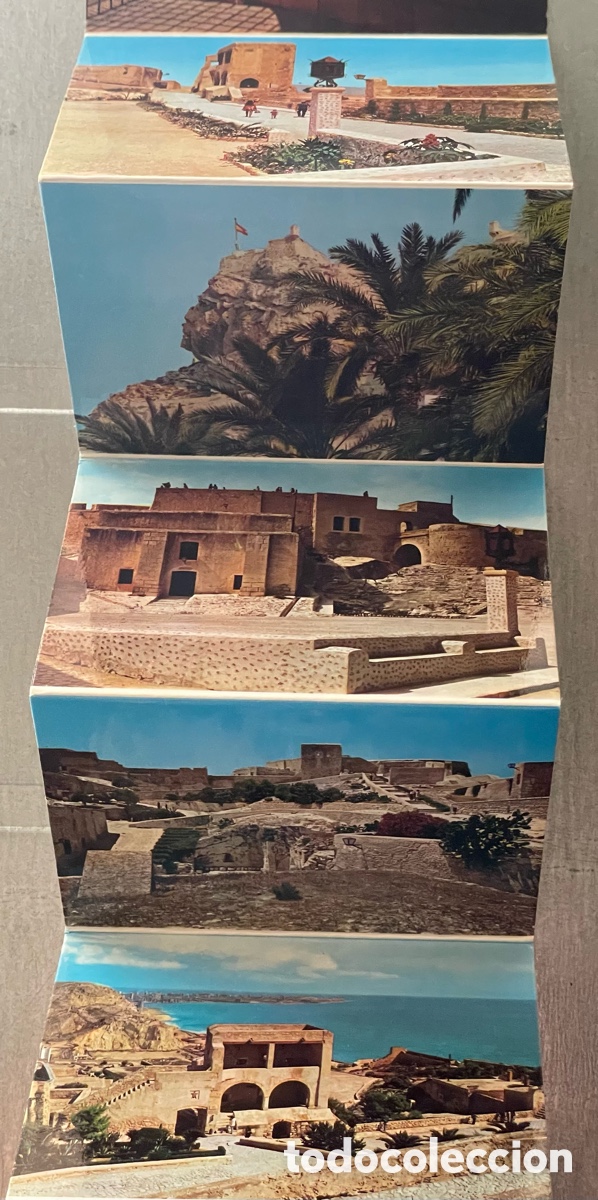 Postales: Alicante. Castillo Santa B&aacute;rbara. Postales A&ntilde;os 70