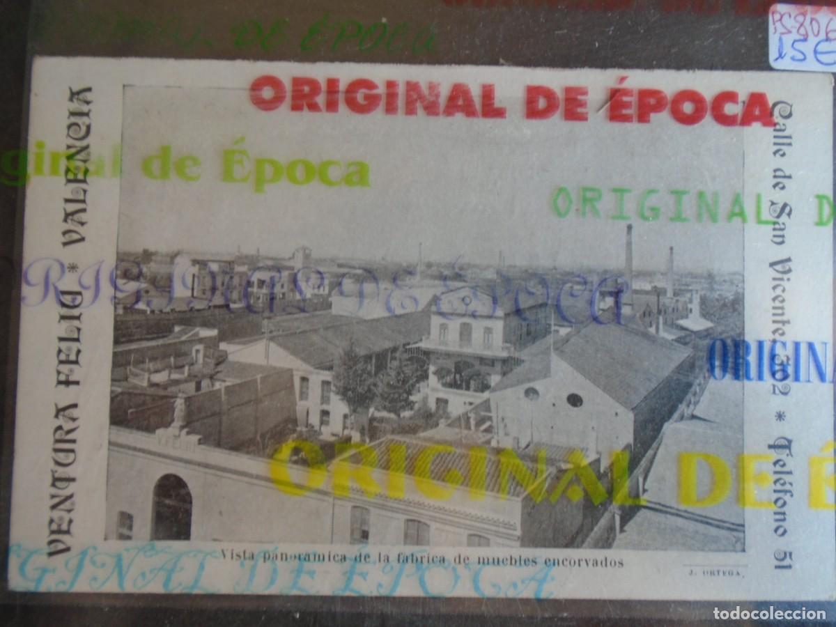 Postales: (PS-80695)TARJETA PUBLICITARIA DE VALENCIA-VENTURA FELIU.FABRICA DE EBANISTERIA,TAPICERIA y MUEBLES