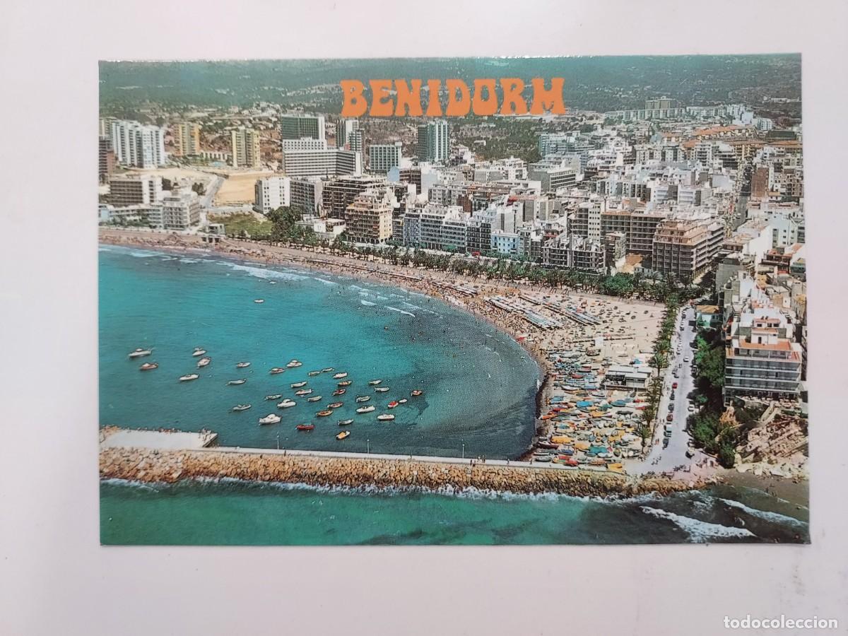 Postales: POSTAL BENIDORM VISTA AEREA DEL PUERTO. 1974. SIN CIRCULAR. GALIANA 29. ALICANTE
