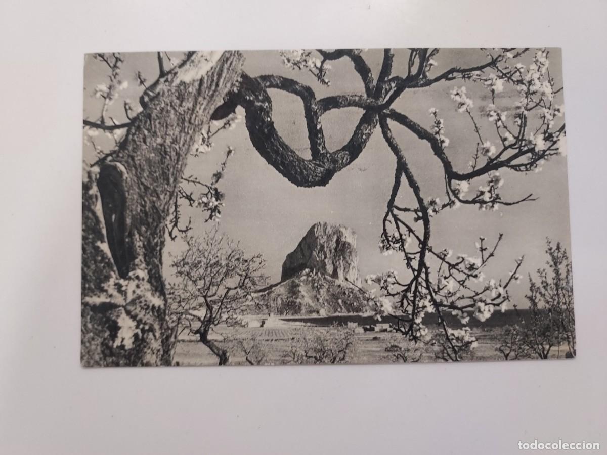 Postales: POSTAL CALPE PE&Ntilde;ON DE IFACH. JUQUEMO FOURNIER. CIRCULADA 1957. ALICANTE
