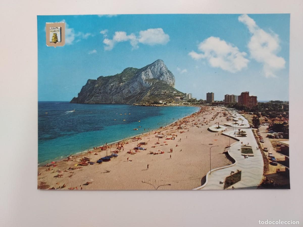 Postales: POSTAL CALPE VISTA PARCIAL DE LA PLAYA DE LEVANTE. 1976. SIN CIRCULAR. SUBIRATS 87. ALICANTE