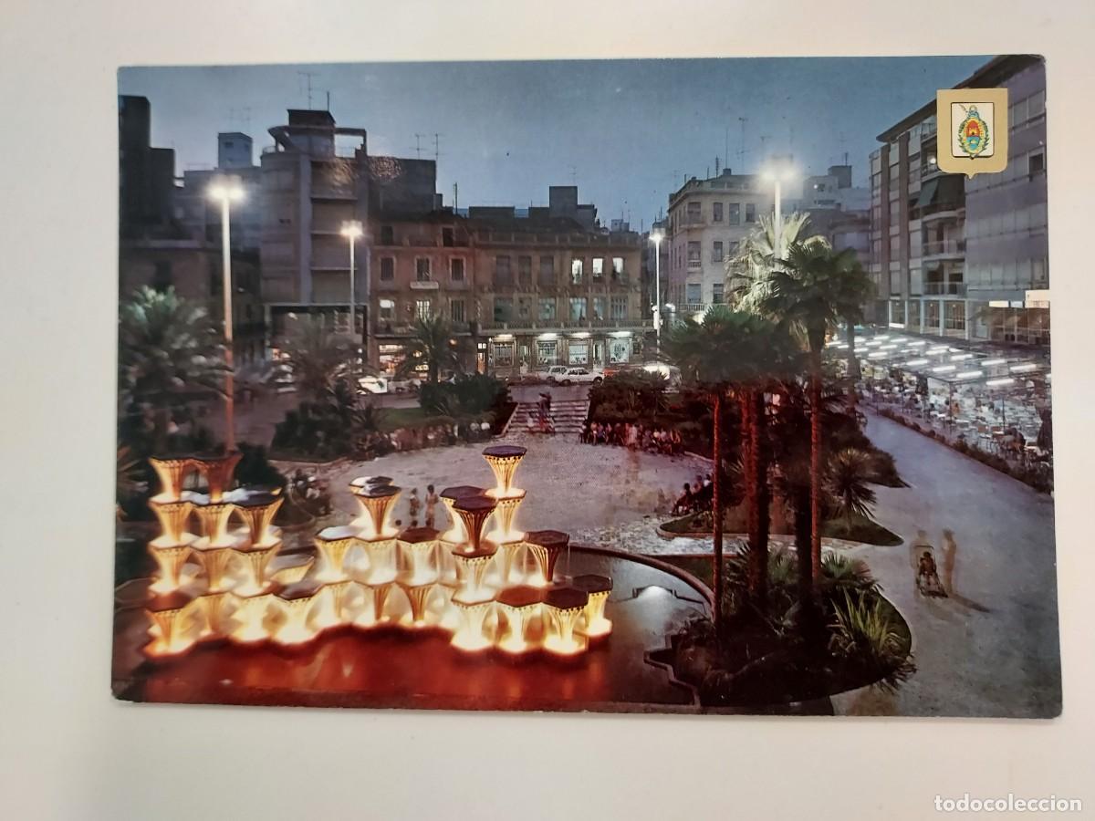 Postales: POSTAL ELCHE GLORIETA DE JOSE ANTONIO NOCTURNA. 1972. SIN CIRCULAR. SUBIRATS 54. ALICANTE