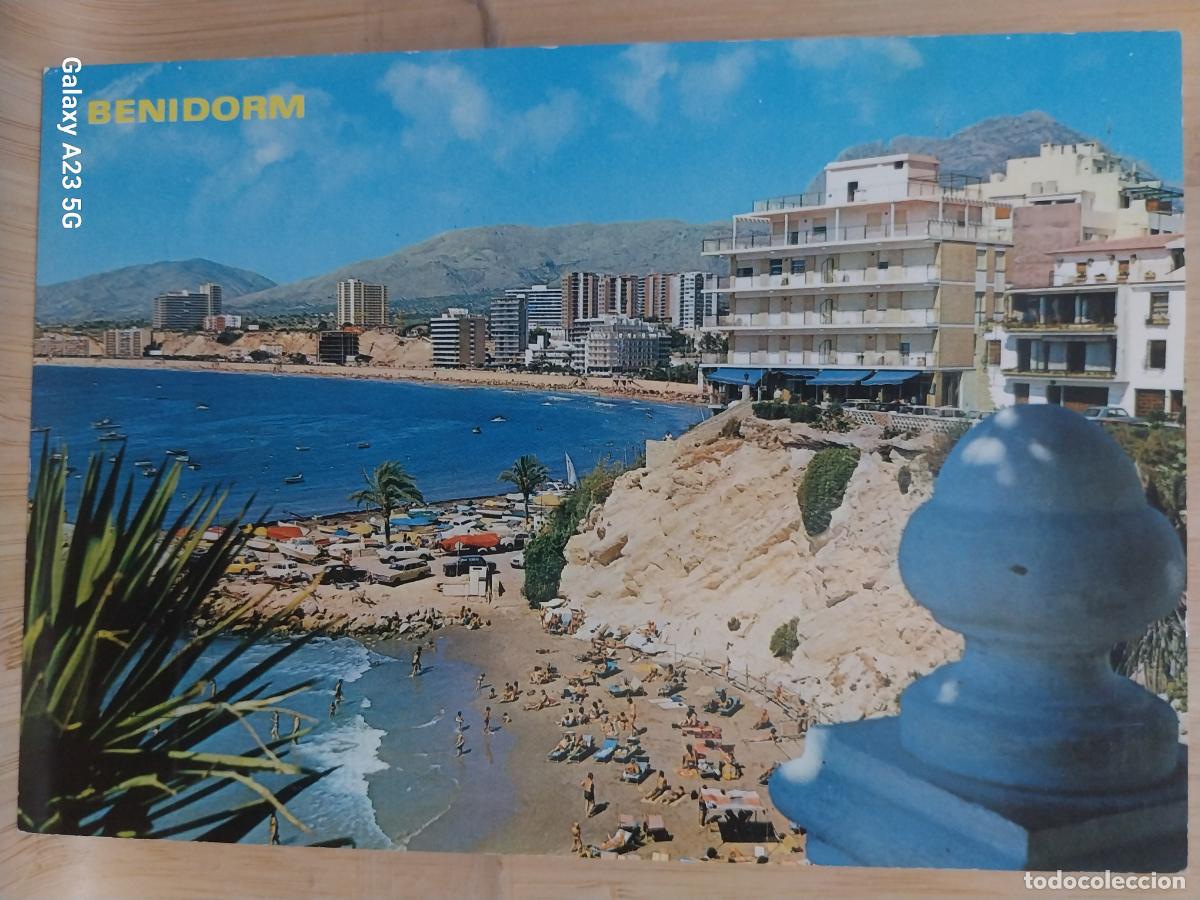 Postales: BENIDORM ED RUCKEK 814 PLAYA ANIMADA COCHES CLASICOS