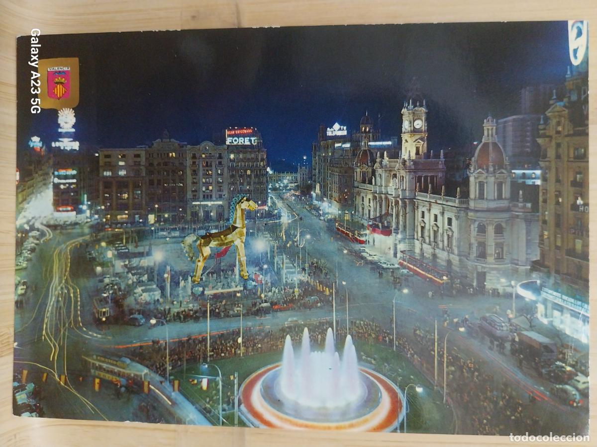 Postales: VALENCIA PLAZA DEL CAUDILLO FALLAS NOCTURNA ED FISA 921 SC ORIGINAL