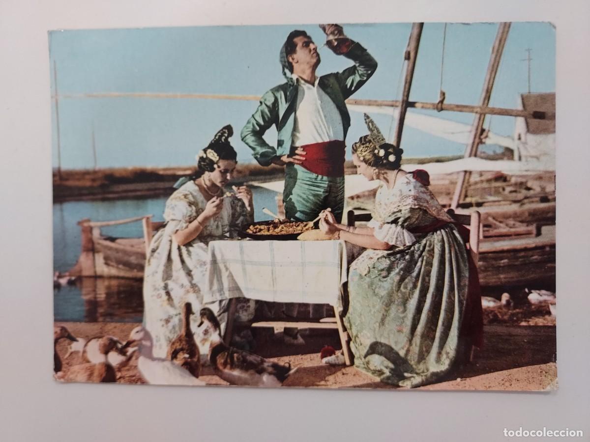 Postales: POSTAL VALENCIA TIPOS REGIONALES. 1960. ESCRITA. ARRIBAS 2012. ARROZ PAELLA PORRON