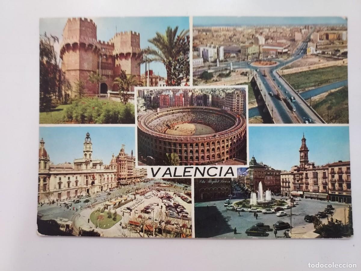 Postales: POSTAL VALENCIA DIVERSAS VISTAS. 1963. CIRCULADA. ARRIBAS 2034