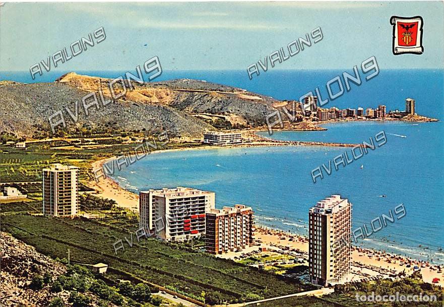 Postales: Zona Residencial, al fondo el Faro de Cullera (Valencia) - Circulada con sello - A&ntilde;os 70