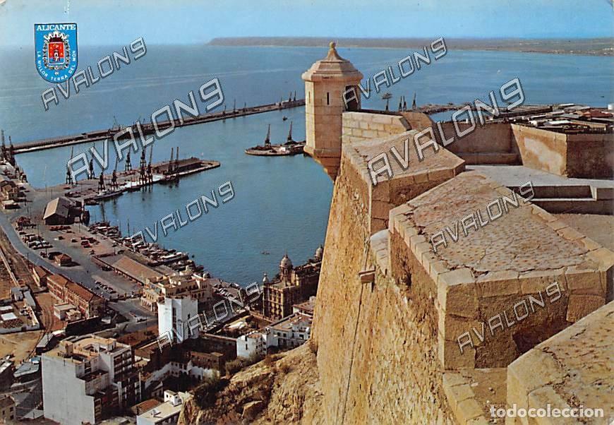 Postales: Vista del Puerto desde El Castillo (Alicante) - Sin Circular - A&ntilde;os 60