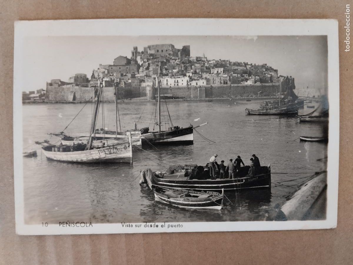 Postcards: POSTAL FOTOGRAFICA PE&Ntilde;ISCOLA CASTELLON VITA SUR DESDE ELPUERTO