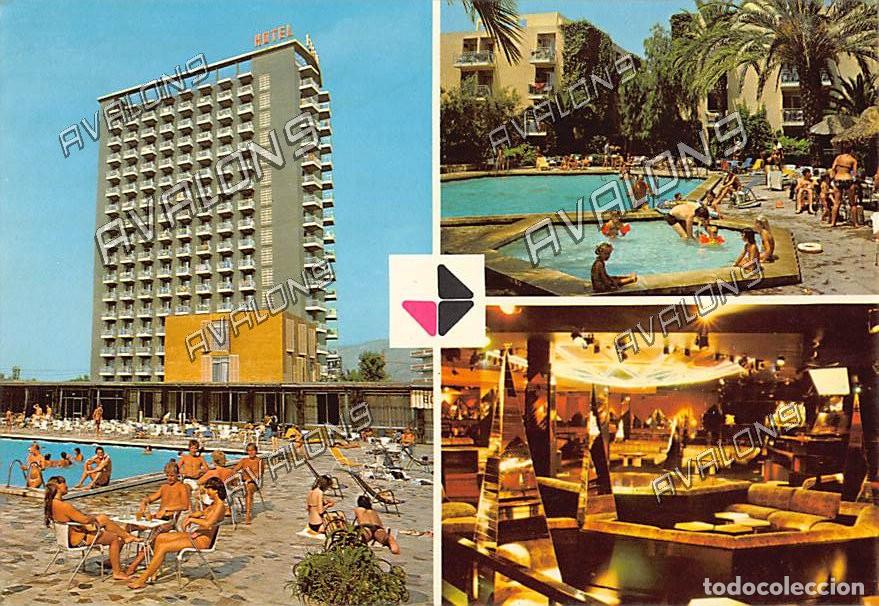 Postales: Hoteles Barcel&oacute; en Avda. Filipinas de Benidorm (Alicante) - Sin circular - 1981