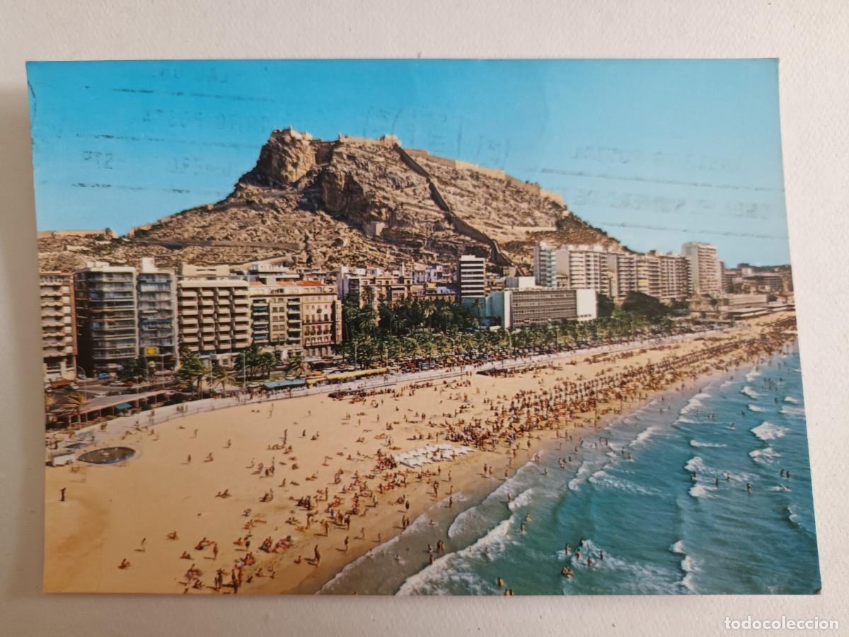 Postales: ALICANTE. PLAYA DEL POSTIGUET (1982) - FRANQUEO