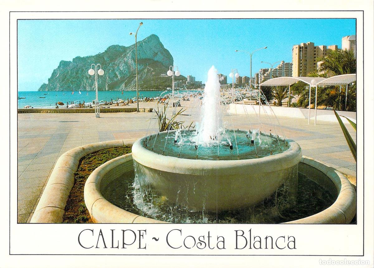 Postales: Postal de Calpe, Costa Blanca, con vista al Pe&ntilde;&oacute;n de Ifach