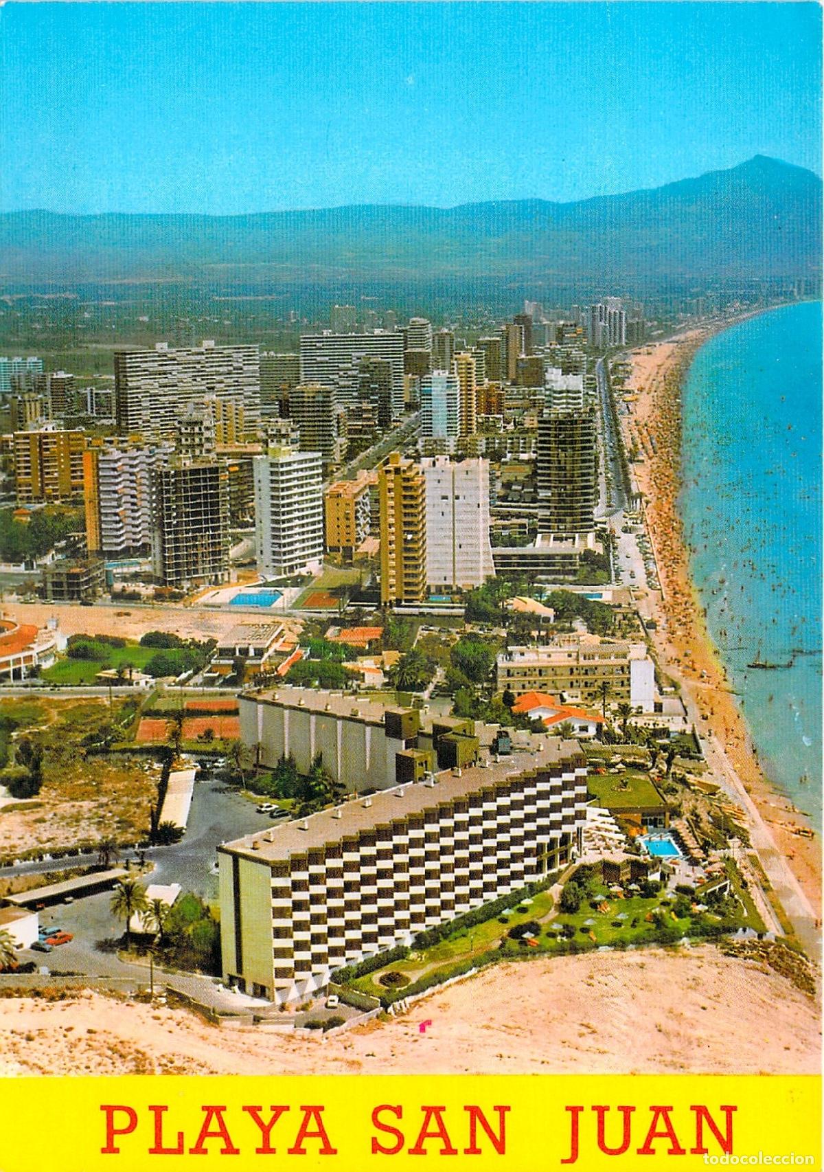 Postales: Postal de la Playa de San Juan en Alicante