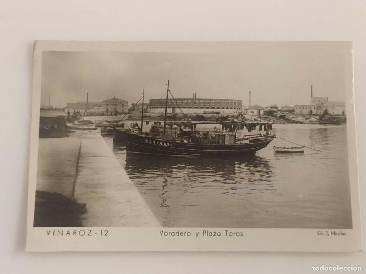 Postales: VINAROZ - VORADERO Y PLAZA DE TOROS - ED J. MIRALLES - 12 - FOTOGRAFICA - POSTAL ANTIGUA (116.716)