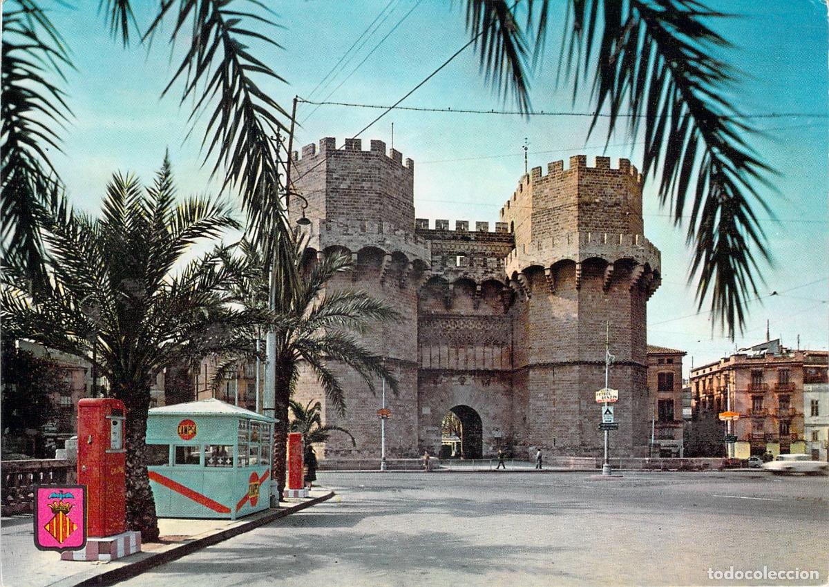 Postales: Postal de las Torres de Serranos en Valencia
