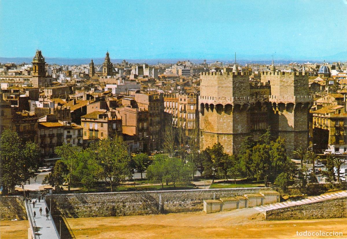 Postales: Postal de las Torres de Serranos en Valencia
