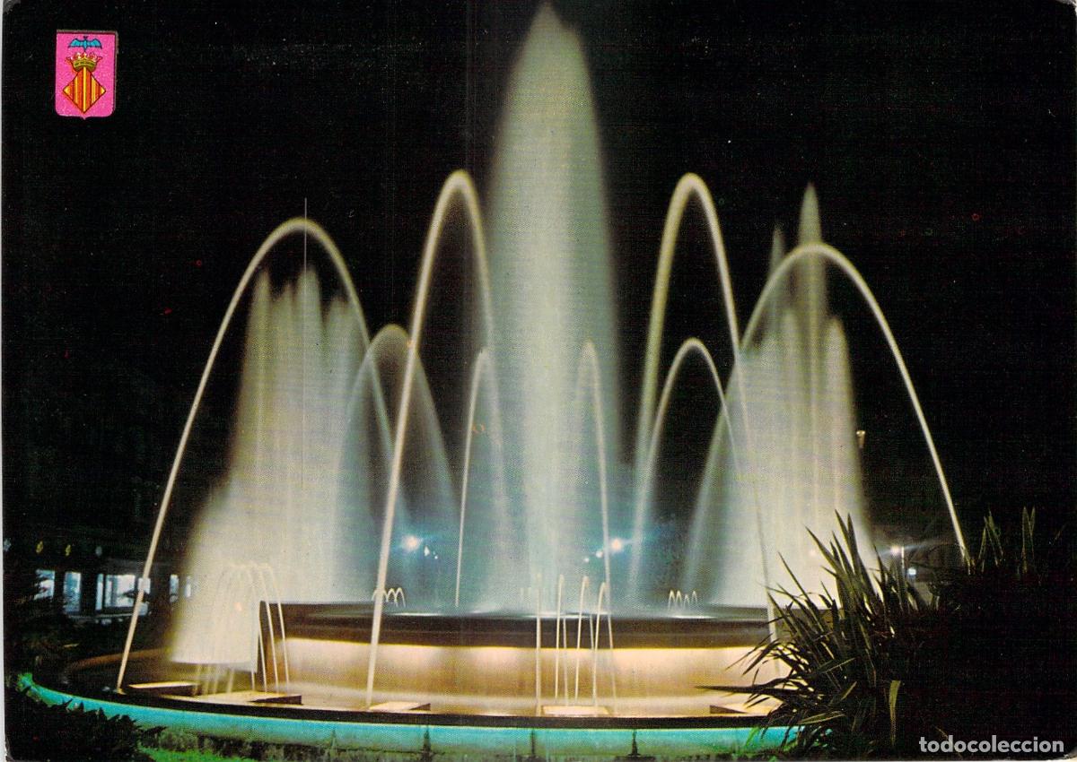Postales: Postal de la Fuente de la Plaza de la Reina en Valencia