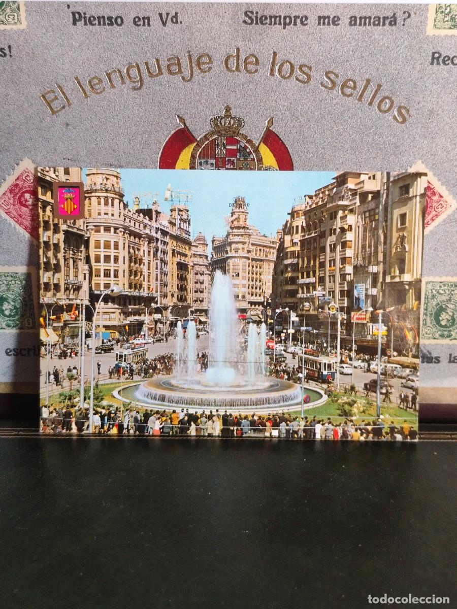 Postales: P6273 Postal Valencia 924 Plaza del Caudillo . Fuente Monumental. A.Subirats Casanovas